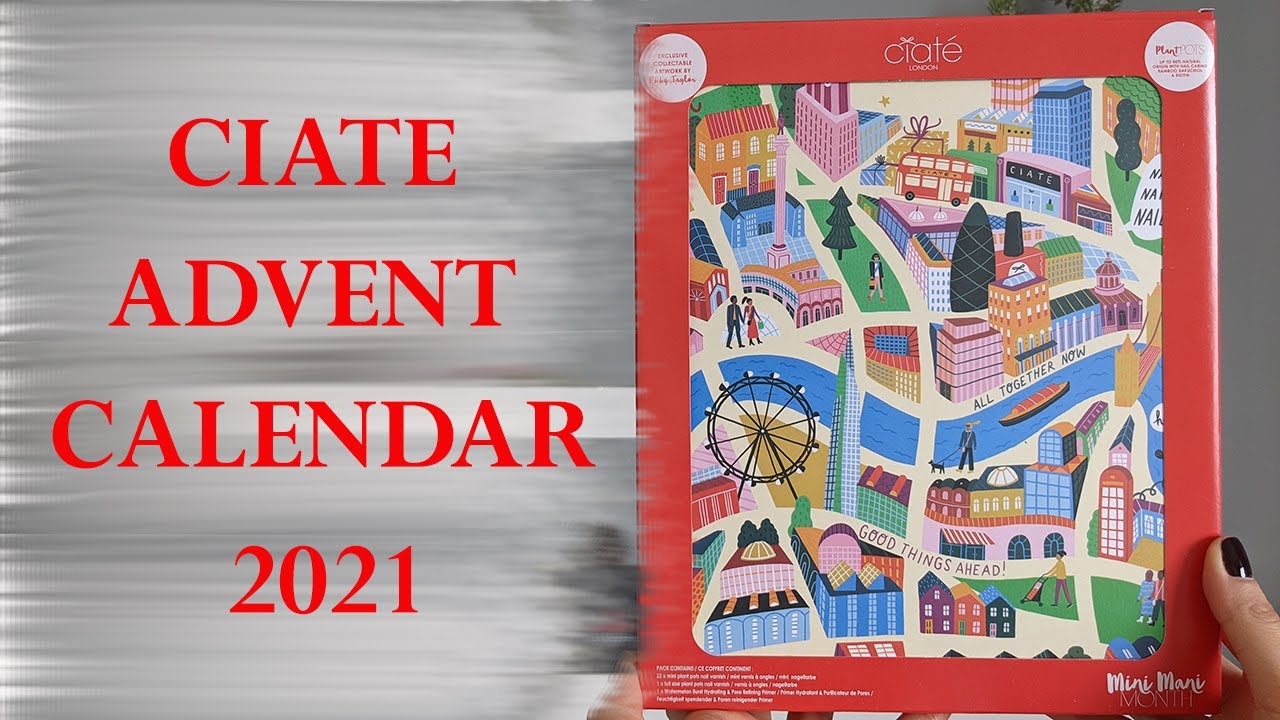 CIATE LONDON ADVENT CALENDAR 2021 | Unboxing + Swatches on the natural nails | Perfect Nails at Home