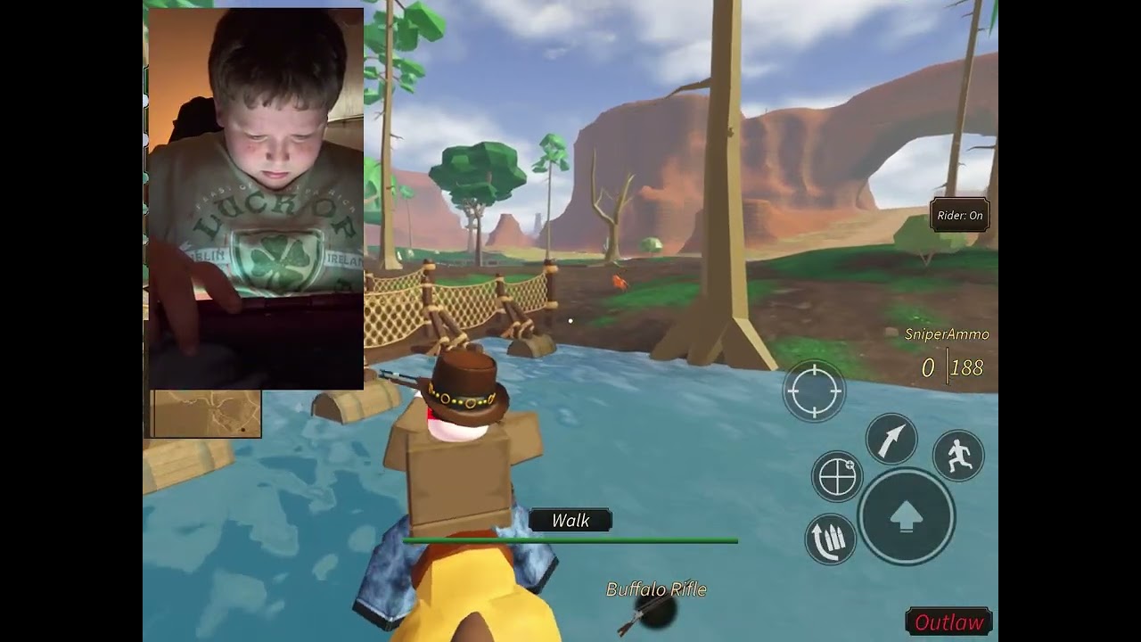 Playing westbound On roblox with Buffalo rifle 