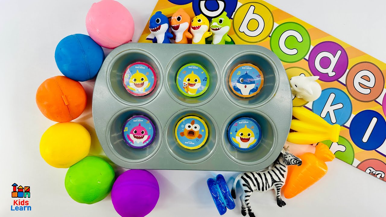 Baby Shark Learning Videos, ABC Mystery Box! Learn Colors Counting, Educational Videos For Toddlers
