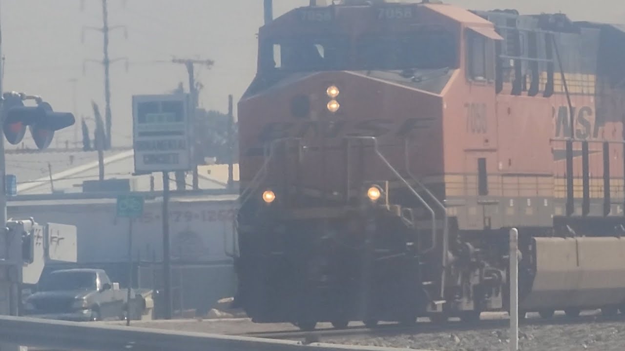 BNSF 7058 Leads Manifest with Good Crew and EX Fakebonnet in El Paso