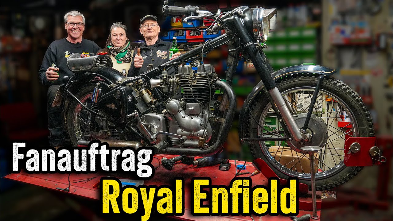 Royal Enfield kurz vor Fertigstellung – Elektrik, Auspuff & neue Sitzbank | Andis Funktionspunk