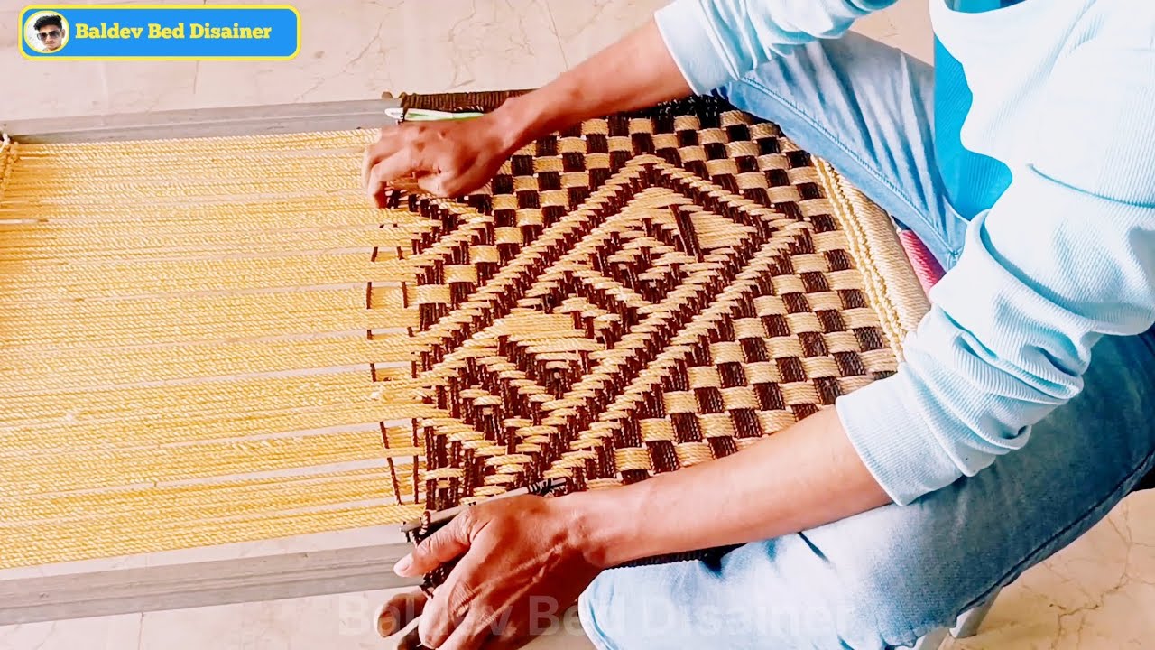 Watch and learn How to weave rope seats / How to weave stool seats / Chair /stool / पीडा कैसे बनाएं