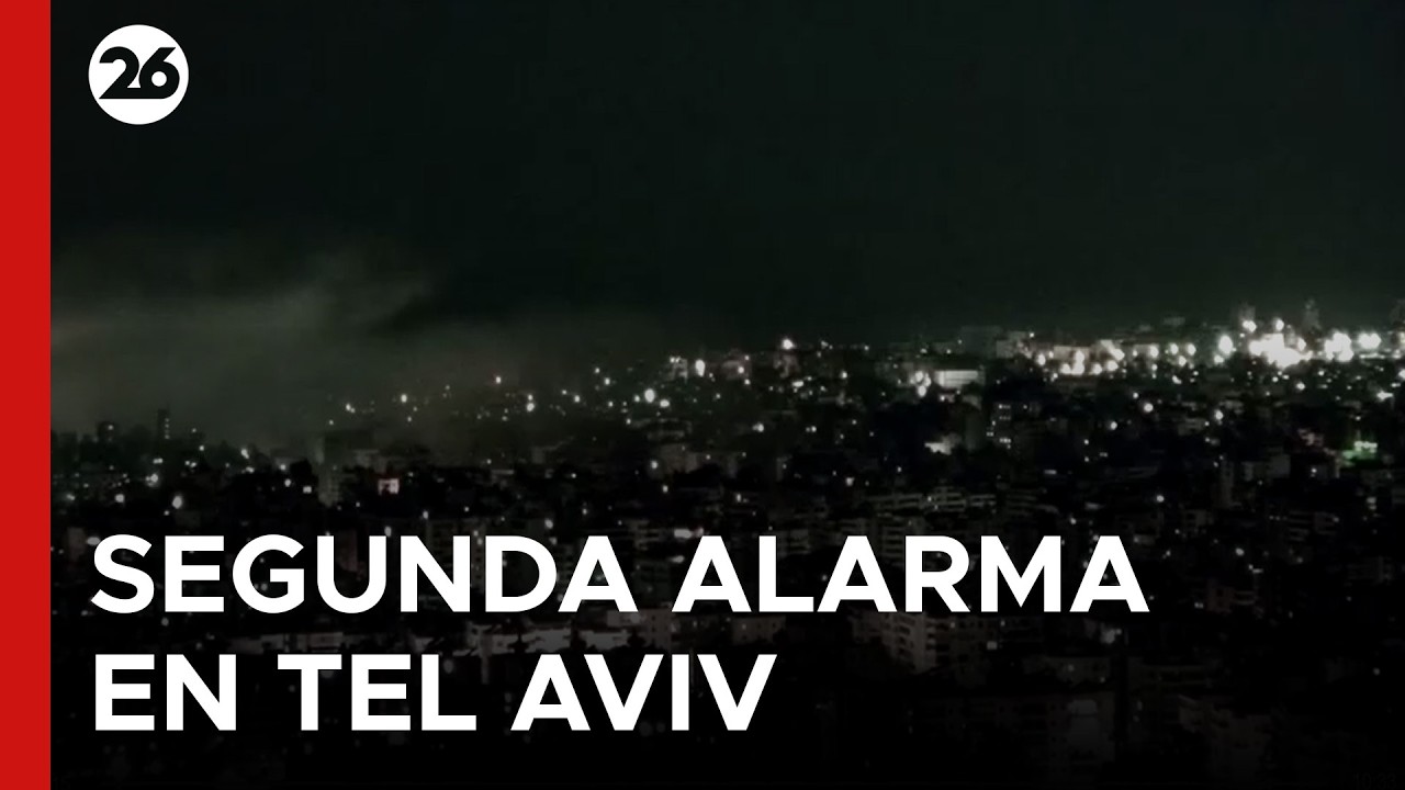 🚨 EN VIVO - ISRAEL |  Segunda alerta de sirenas en Tel Aviv por ataque iraní