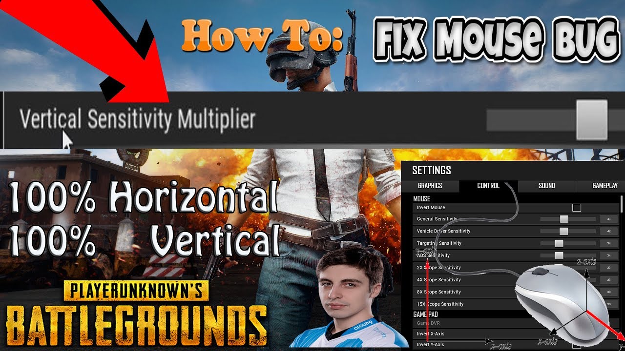 PUBG Vertical Sensitivity Setting for 1:1 Ratio | PUBG NEW UI & Mouse Fix  |*UPDATE*|