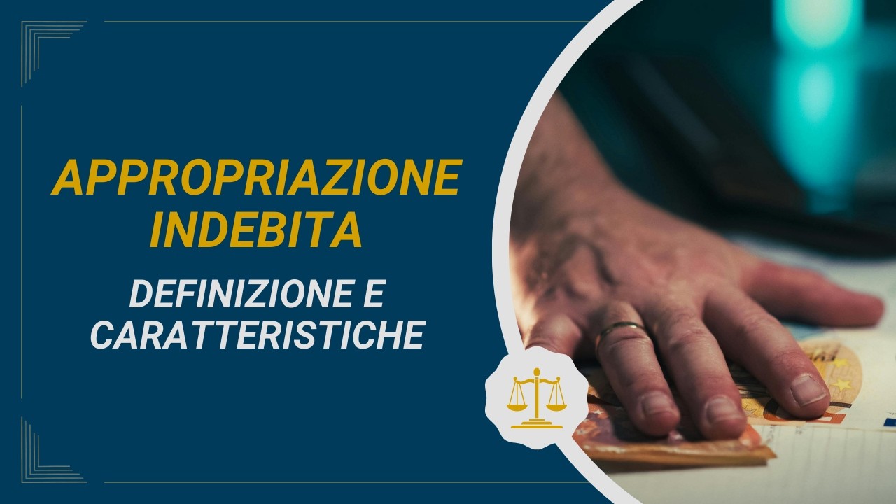 IL REATO DI APPROPRIAZIONE INDEBITA - Estratto da Vite Sotto Pressione Canale Italia