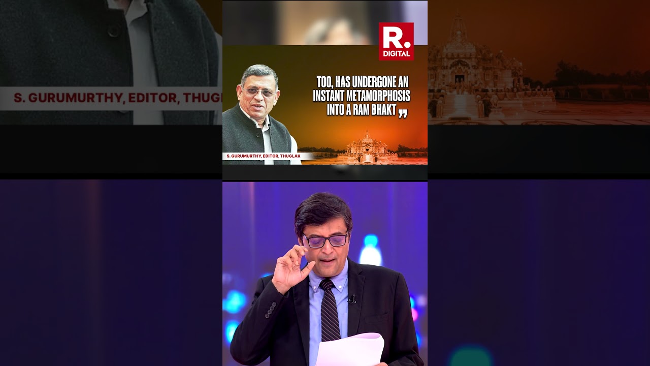 Arnab Goswami EXPOSES Opposition's Hypocrisy Over Ram Mandir Theft
