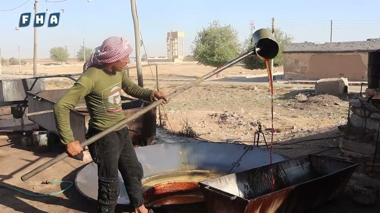 تُعتبر صناعة دبس العنب من أقدم الصناعات العريقة في ريف حلب الشمالي وتشتهر قرية دوديان بهذه الحرفة