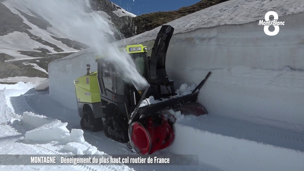 Le déneigement du plus haut col routier de France