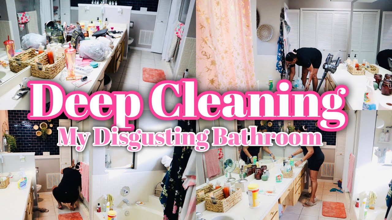 Extreme Bathroom Deep Cleaning. Deep Cleaning. Clean With Me. Complete Disaster.