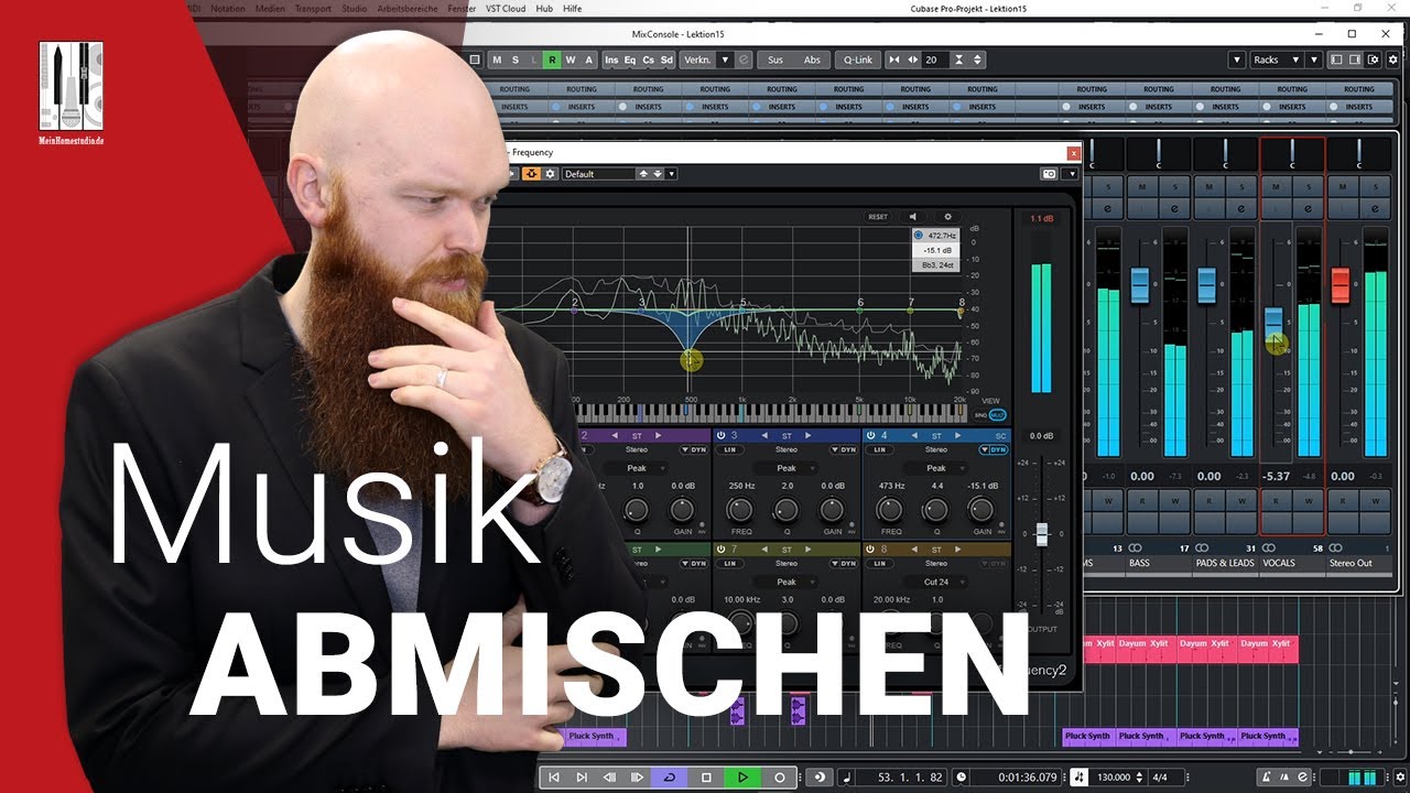Songproduktion mit Cubase 11 Lek. 15 | Musik abmischen