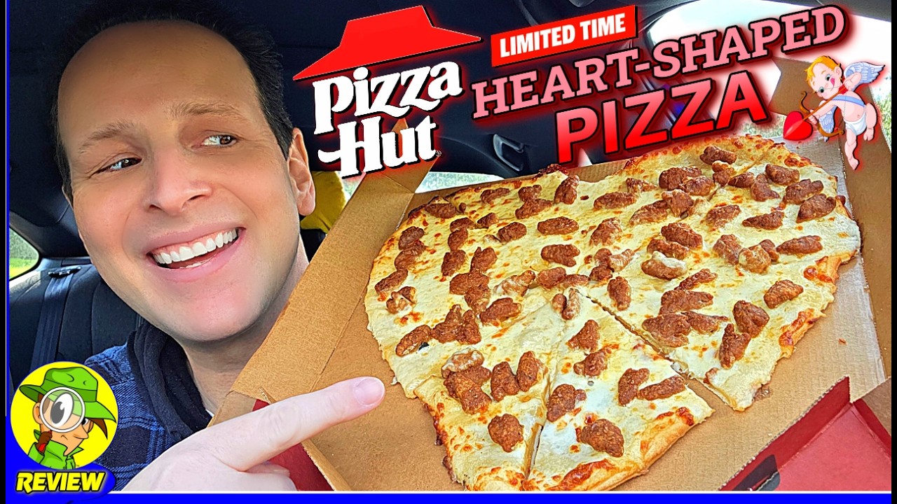 Pizza Hut&reg; Heart-Shaped Pizza Review ❤️🍕 Happy Valentine's Day! 👼 Peep THIS Out! 🕵️&zwj;♂️