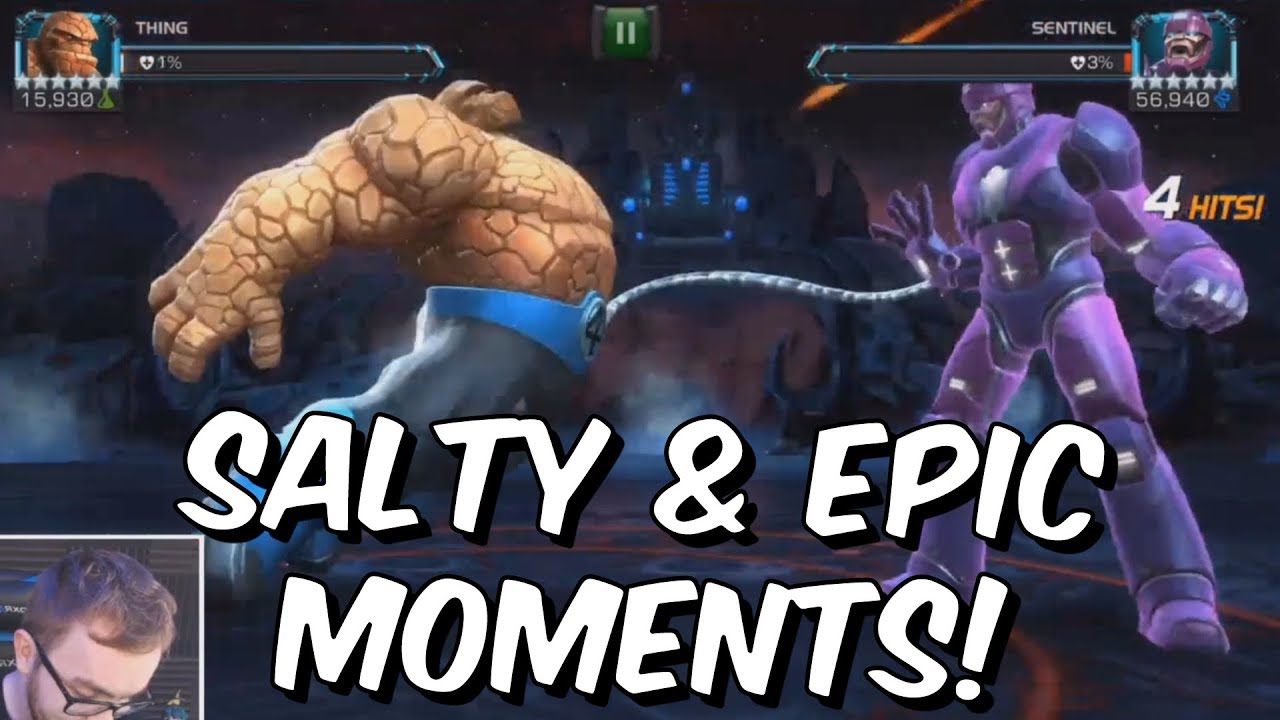 Act 6.3 100% Epic & Salty Moments Part 1 - Marvel Contest of Champions