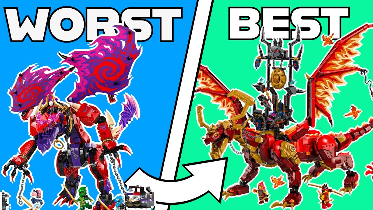 РЕЙТИНГ ВСЕХ ДРАКОНОВ Ninjago Dragons Rising!