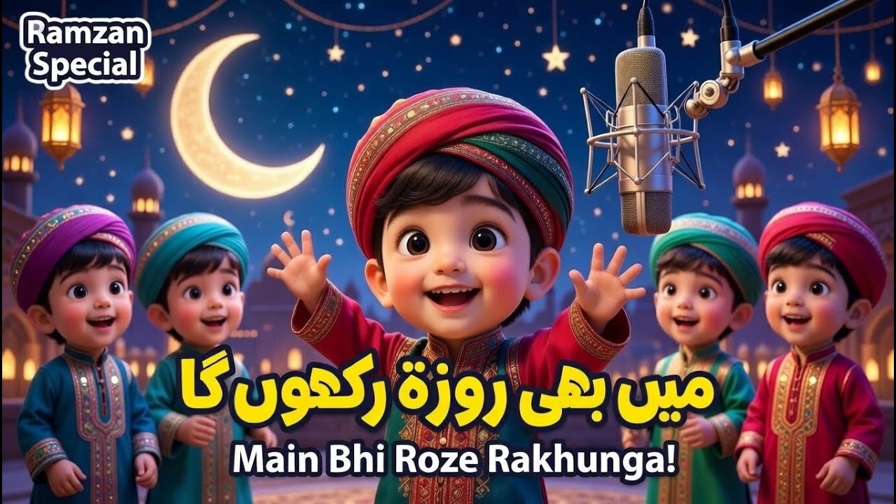 Ramzan Kids Special Nasheed | Me Bhi Roze Rakhunga Ya Allah | Naat Official Video 4K