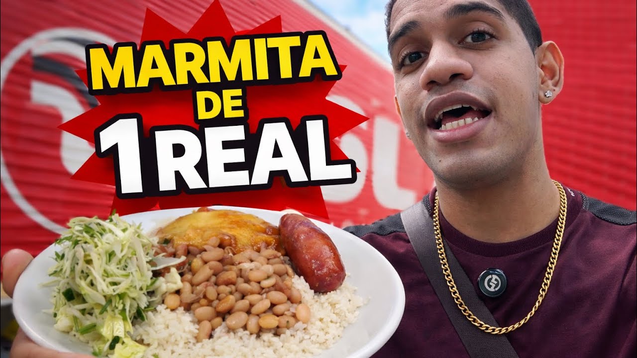 VLOG MARMITA DE 1 REAL VIROU ALMOÇO DE 1 REAL!!!!