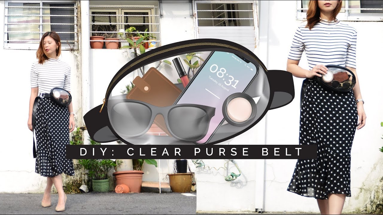 DIY Clear Purse Belt