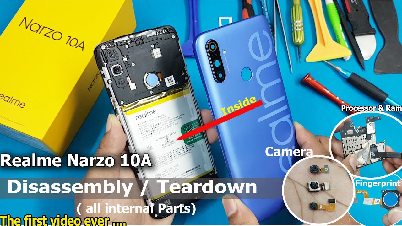 Realme Narzo 10A Disassembly / Teardown | How to Open Realme Narzo 10A | all internal parts of Narzo