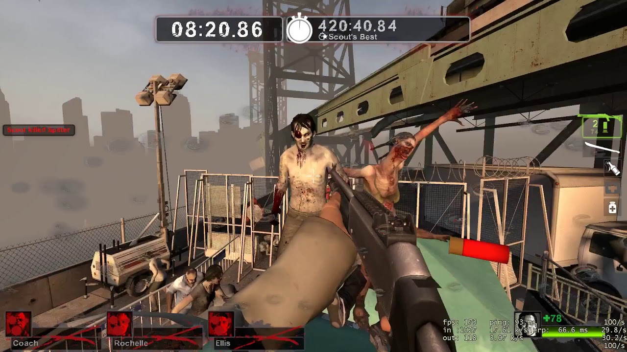 L4D2 Survival - Bridge Solo 16:28 - No Bots