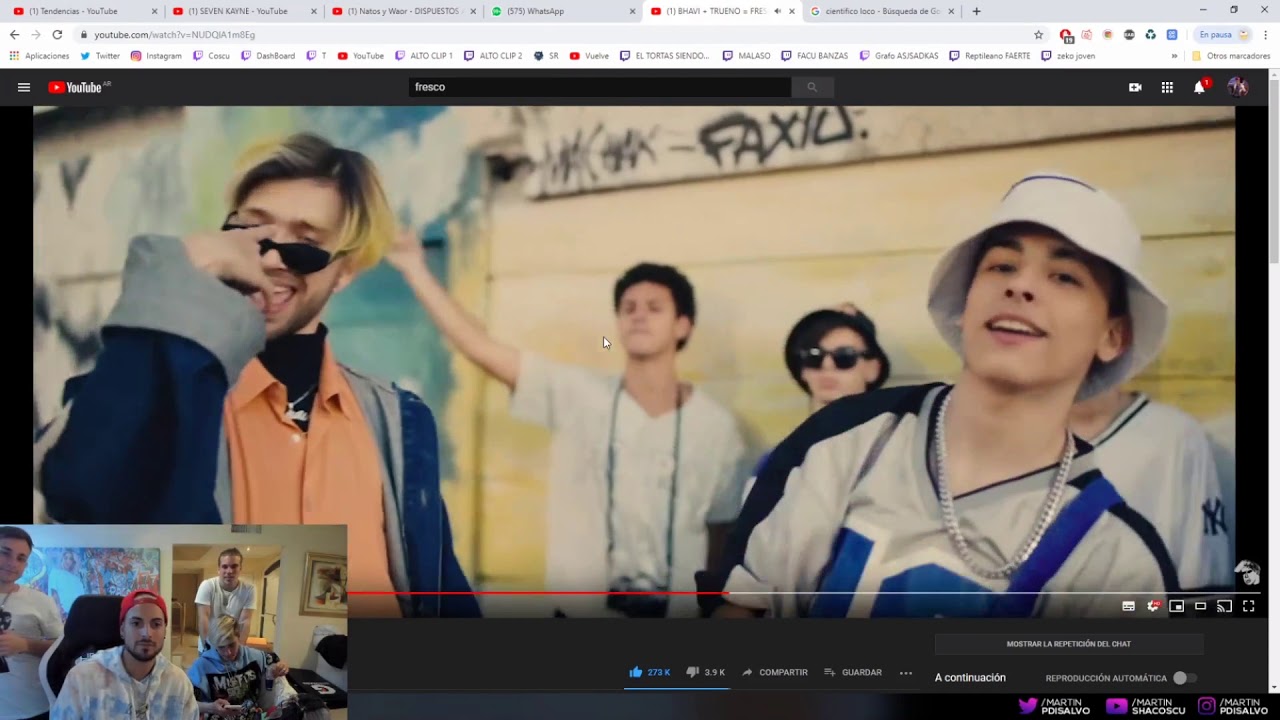 Coscu y Seven Kayne reaccionan a BHAVI + TRUENO = FRESKO (shot by Ballve)