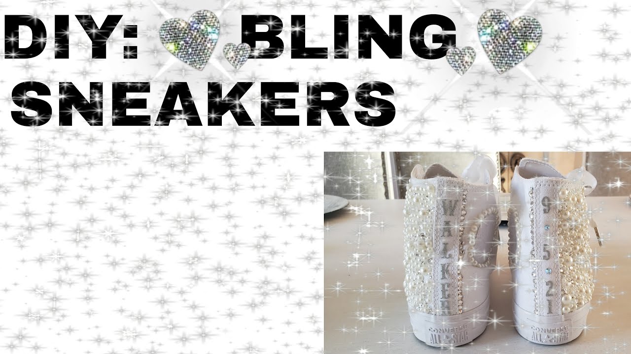 Сделай сам: как 💎украсить💎 ваши Converse //Милые и стильные свадебные кеды