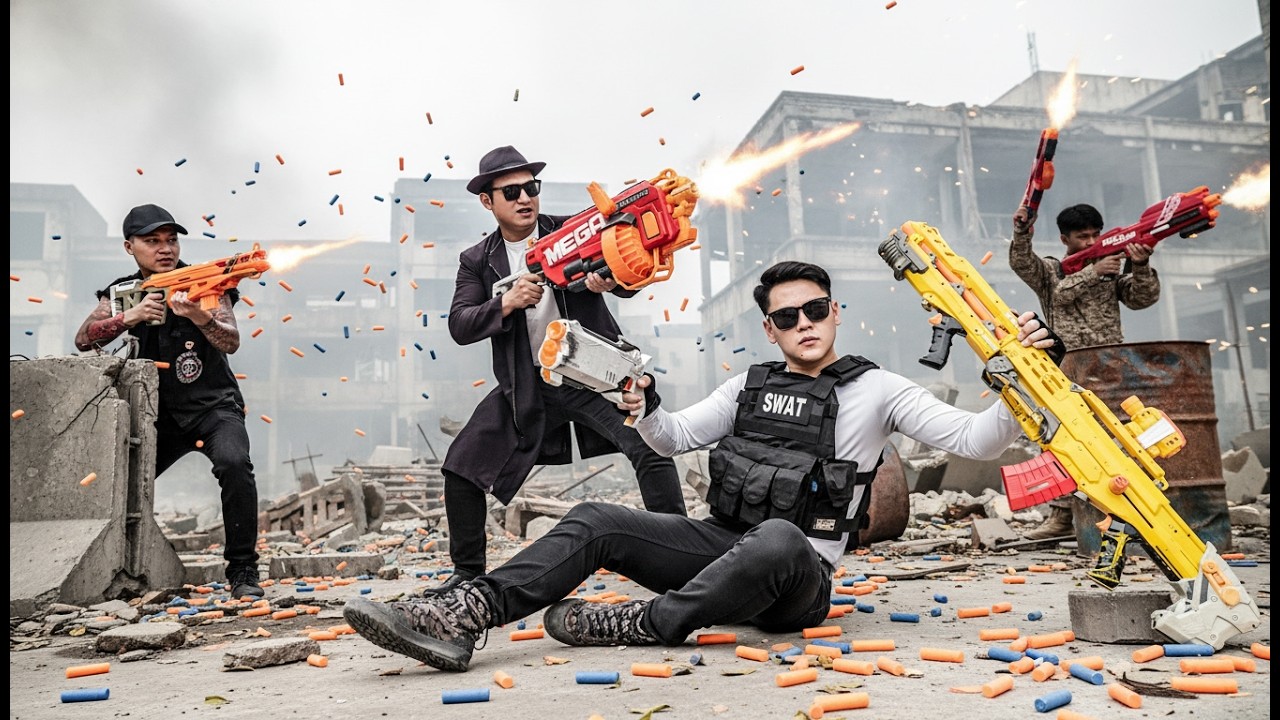 LTT Game Nerf Guns: Геройский отряд SEAL X совершает дерзкое проникновение на базу с помощью блас...