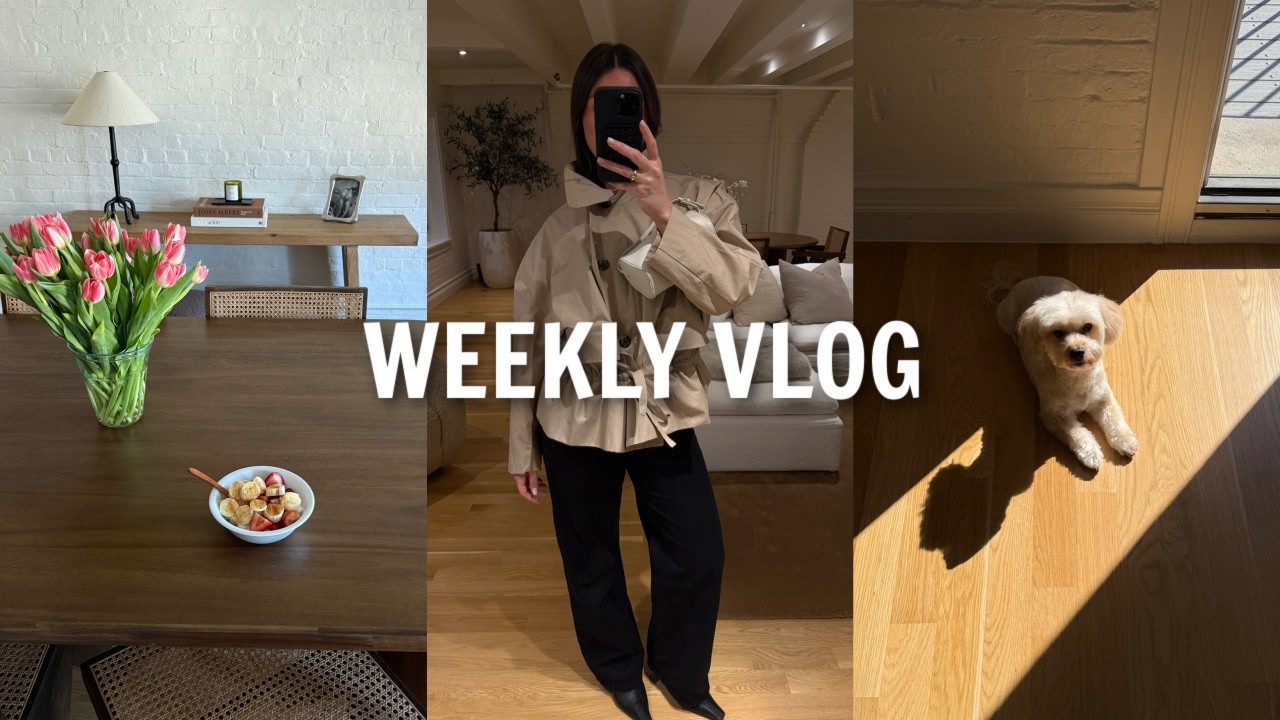 weekly vlog: cooking, rearranging my apartment, spring haul