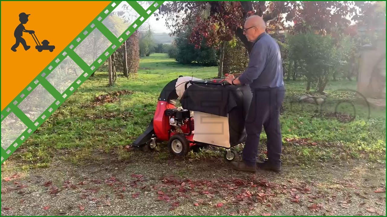 Aspirafoglie a scoppio trazionato Benassi AF200SL con motore Honda GX200: come utilizzarlo