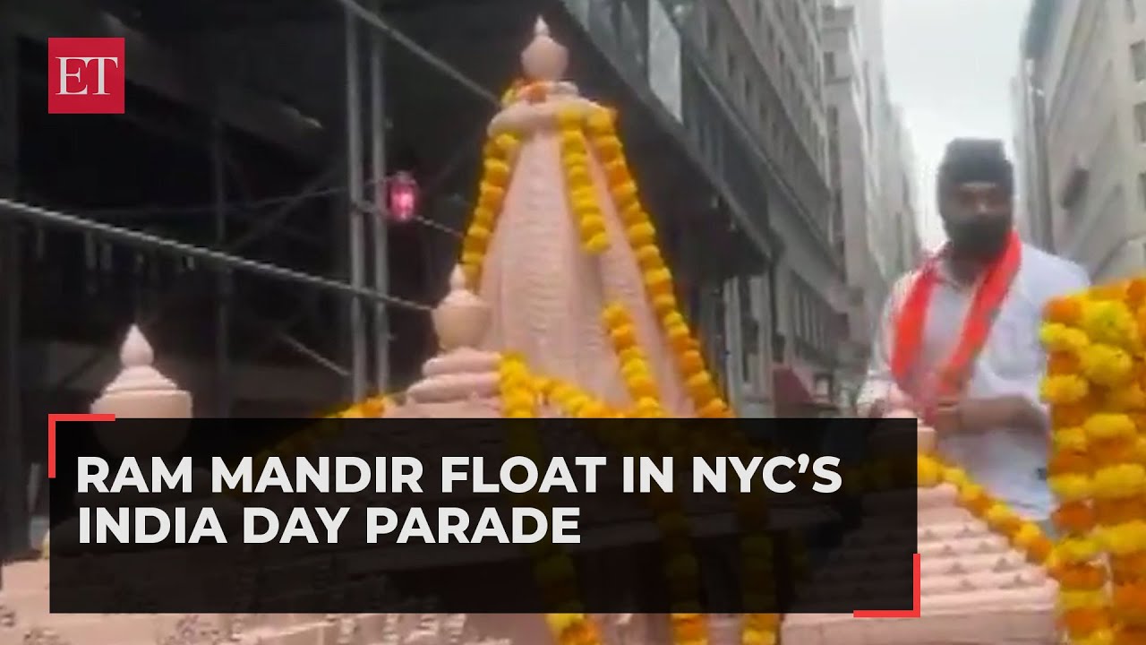 Ram Mandir float in NYC’s India Day parade, preparations underway, watch!