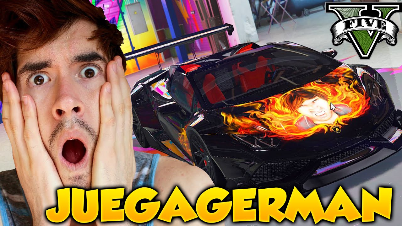 EL COCHE DE JUEGAGERMAN!! VEHICULO DE HOLA SOY GERMAN EN GTA V! GERMAN GARMENDIA AUTO MOD GTA 5