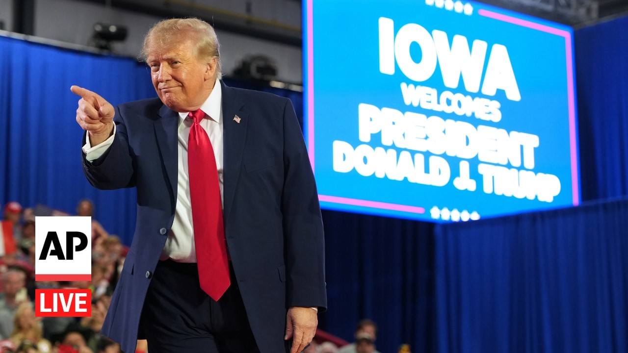 LIVE: Trump holds a rally in Iowa for the midterm elections