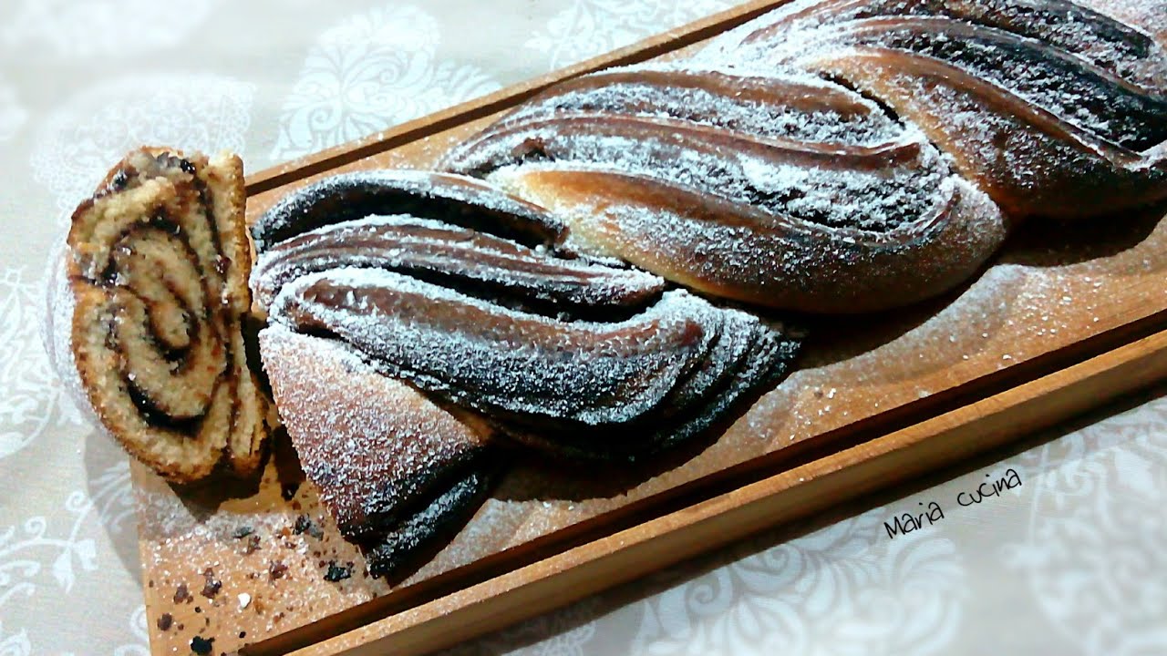 treccia alla nutella - pan brioche ricetta semplice
