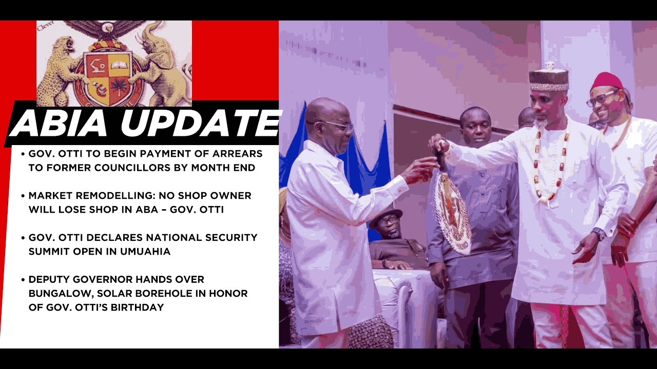 Новости штата Абия: Губернатор Отти выплатит миллиарды найр в качестве задолженности бывшим муниц...