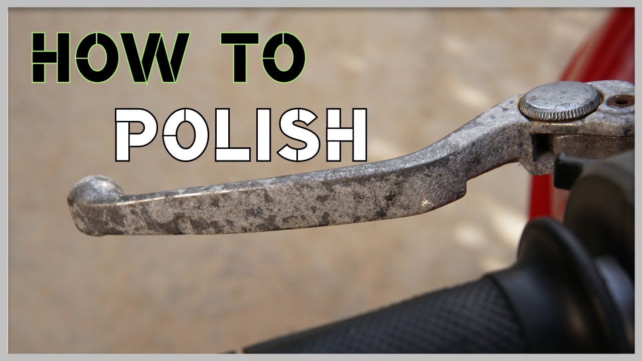 How to restore motorcycle aluminum levers  [4K] - No talking
