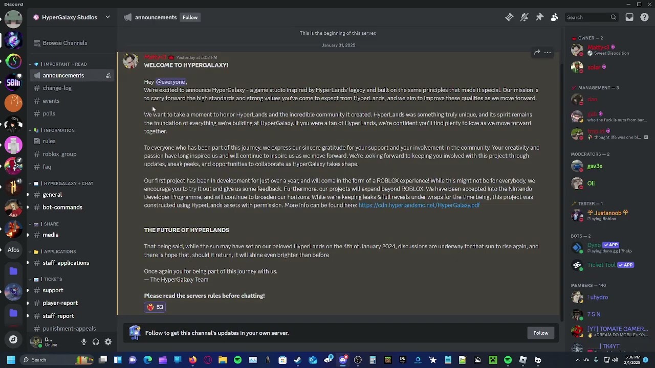 Hyperlands is returning(not in Minecraft)