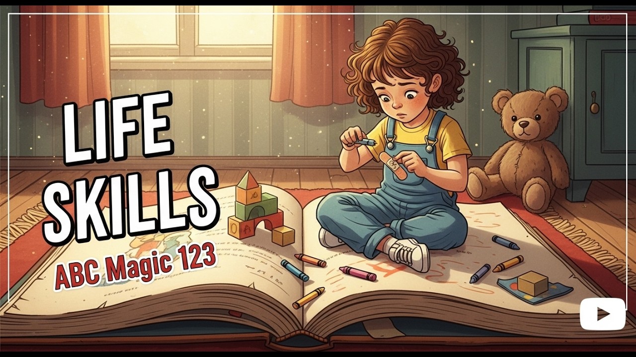 How to Fix a Broken Crayon 🖍️✨ | Simple Problem Solving for Kids | ABC Magic 123