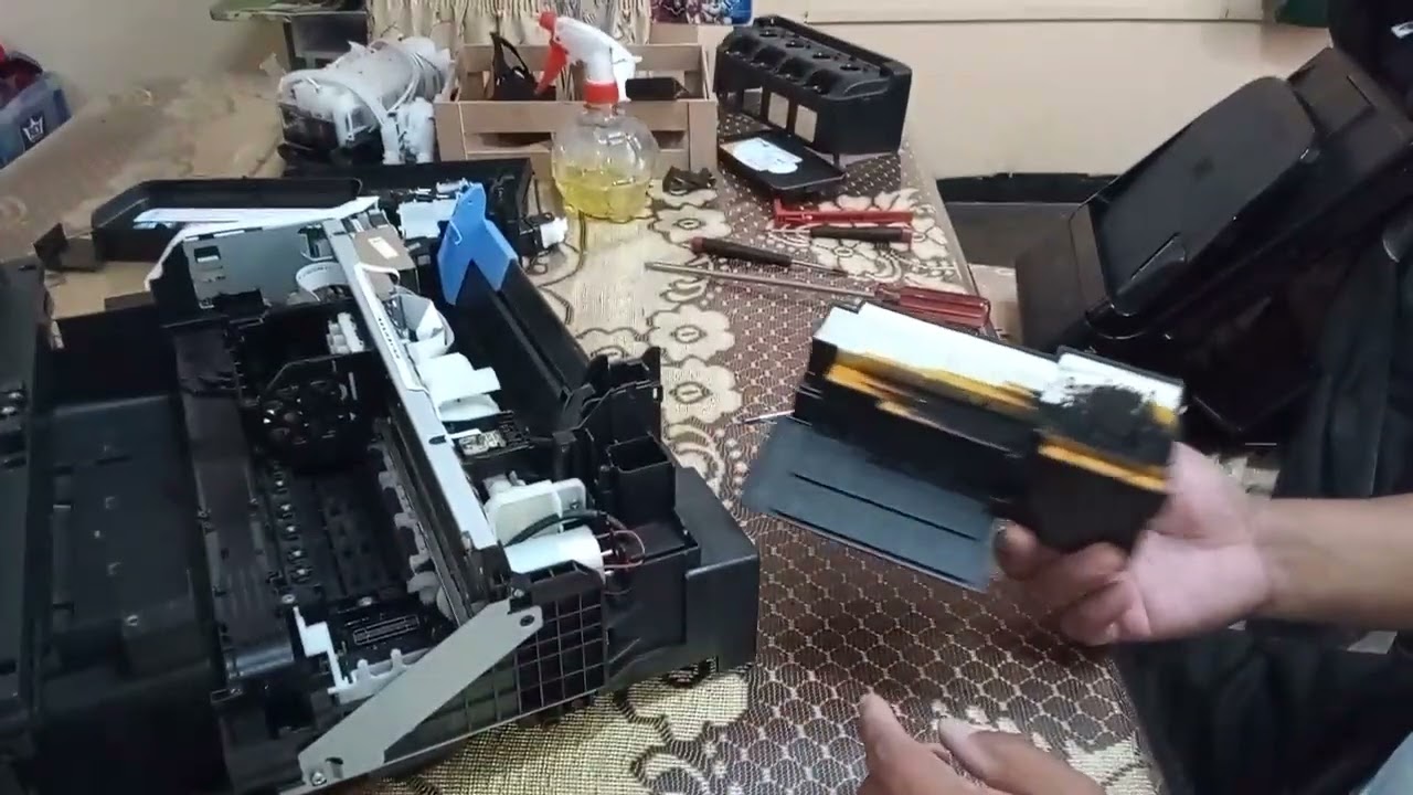 EPSON L575 Error 0XEA Como desarmar limpiar desmontar abrir destapar reparar arreglar