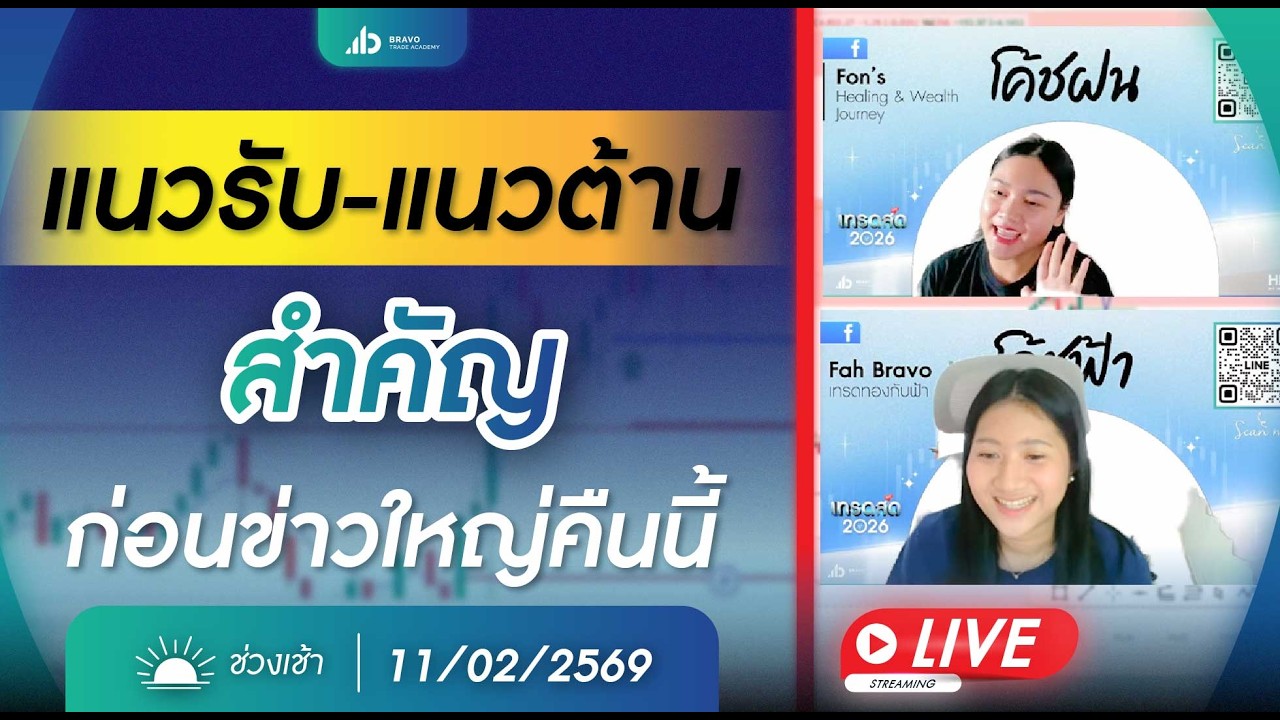 Live เทรดสด 2026 #ราคาทองวันนี้ #เทรดทอง เทรดสดตลาดเช้า วันที่ 11 กุมภาพันธ์ 2569