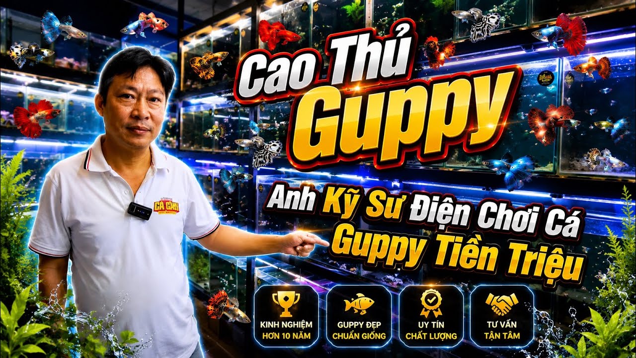 Cao Thủ Guppy | Anh Kỹ Sư Sưu Tầm Cá Bảy Màu Tiền Triệu | Betta Sales