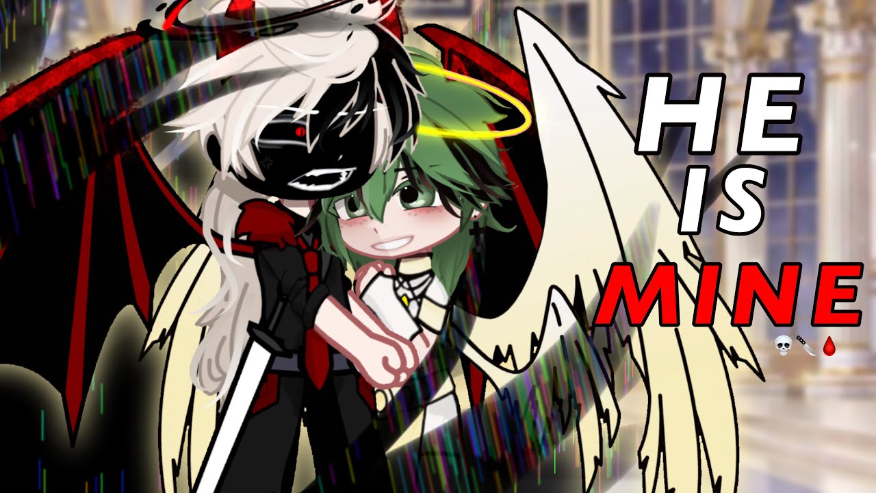 meme — he's mine ||gacha club||angel deku and devil bakugou AU||mha||bnha||bkdk||