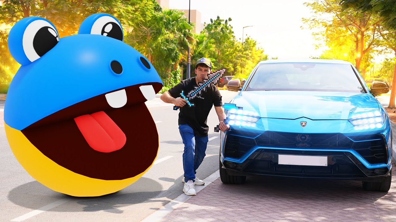 Алекс играет в Pac-Man с Lamborghini Adventure