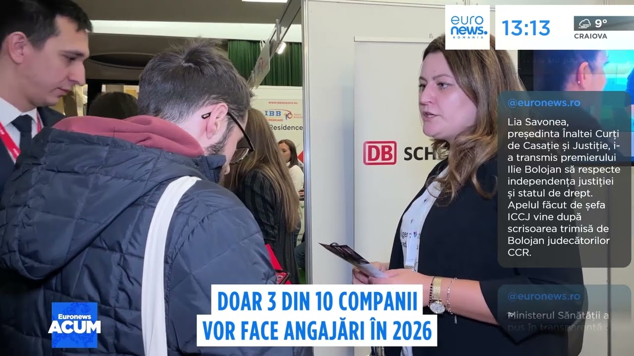 Piața muncii frânează în 2026 în România: Doar 3 din 10 companii vor face angajări