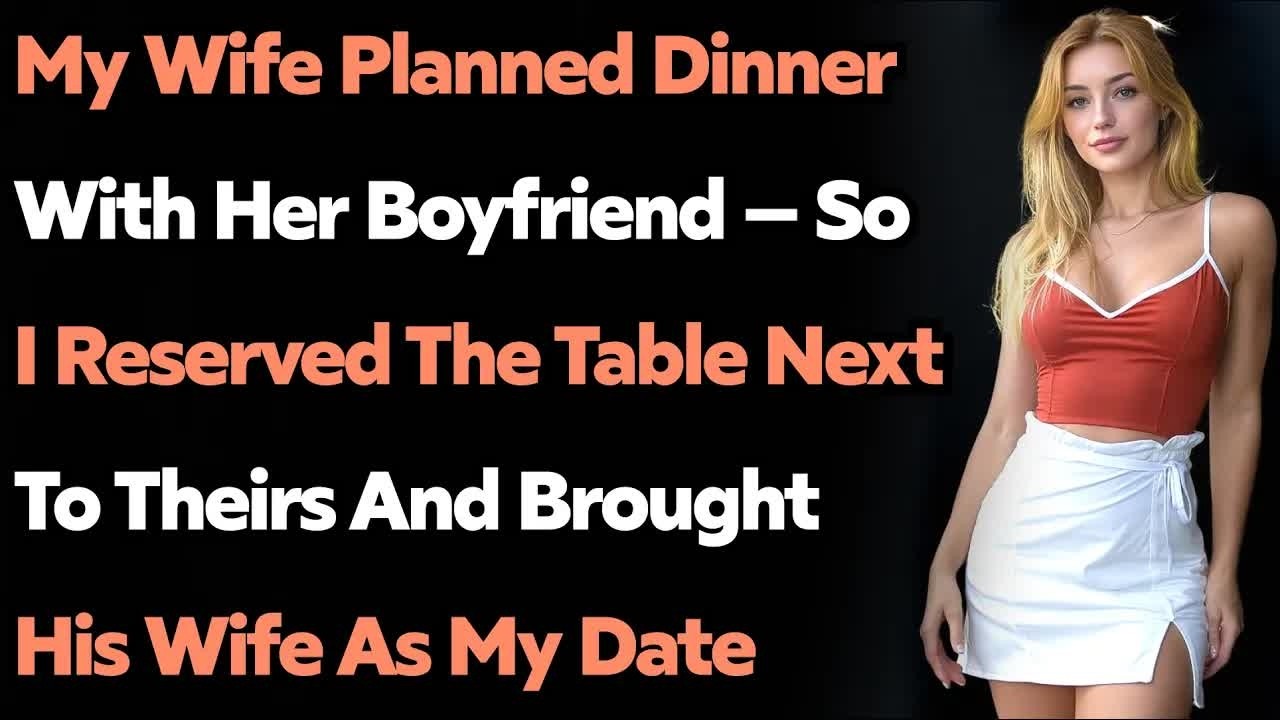 My Wife Planned Dinner w⧸ Her Boyfriend — So I Reserved The Table Next To Theirs & Brought His W