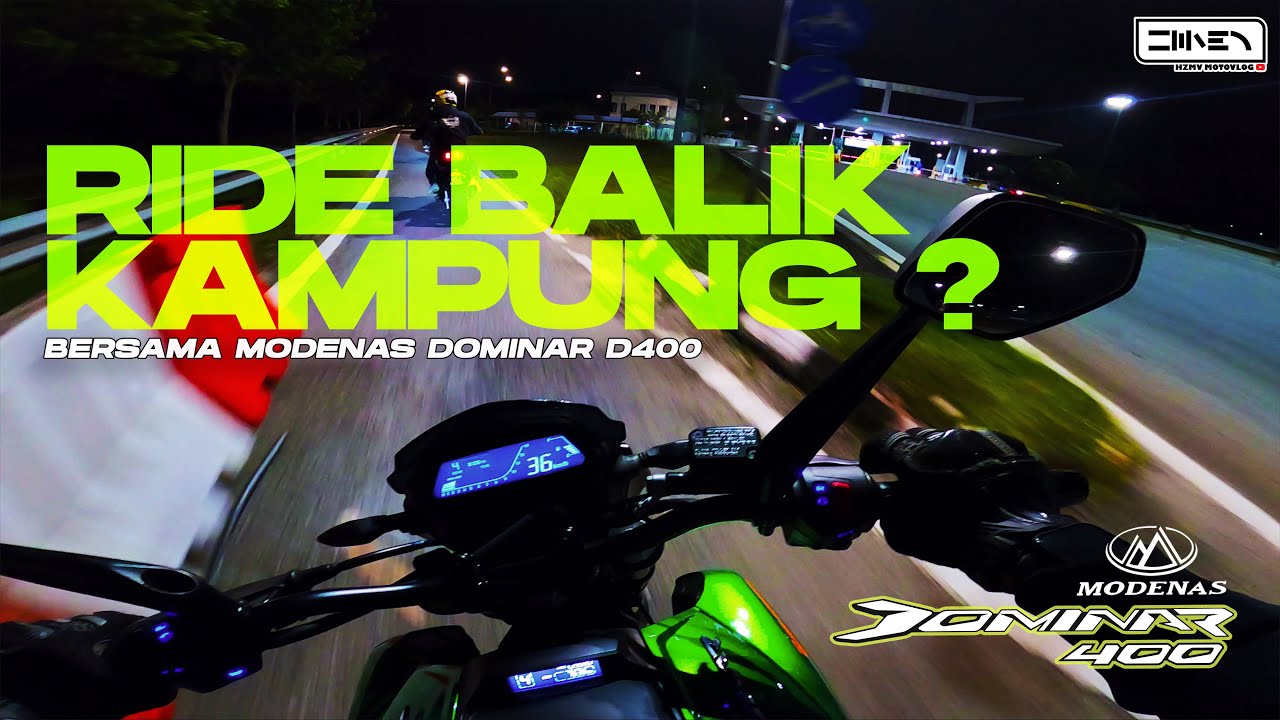 SANTAI MALAM RIDE RAYA | TOP SPEED MODENAS DOMINAR D400 2021 ?