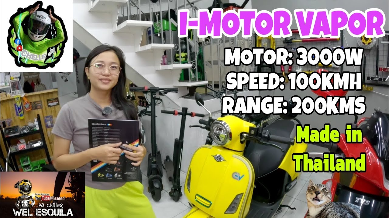 I-MOTOR VAPOR | BASIC REVIEW E-MOTORCYCLE | THAILAND MADE