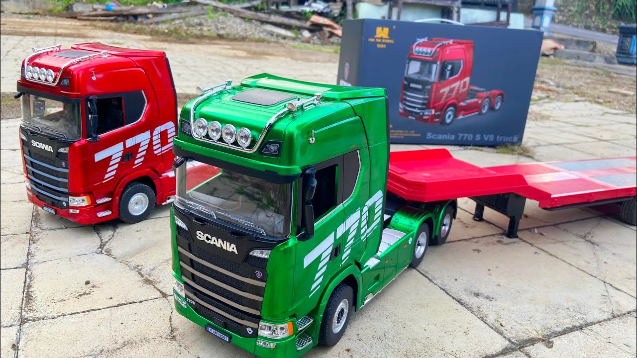 Распаковка радиоуправляемого грузовика Scania Huina 1501 - Грузовик Scania RC - Huina 1501 PRO