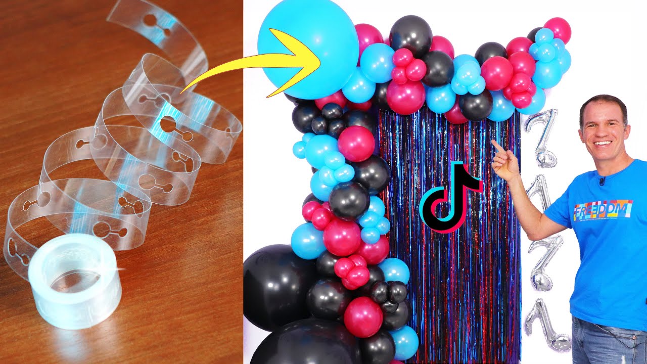 DECORACION DE TIK TOK 🎵 decoraciones para cumpleaños de TIKTOK - arco de globos - Gustavo gg