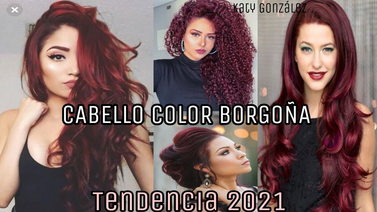 CABELLO COLOR BORGOÑA/TENDENCIA 2021/REALZA TUS FACCIONES DANDO UN LOOK UNICO Y DIFERENTE.