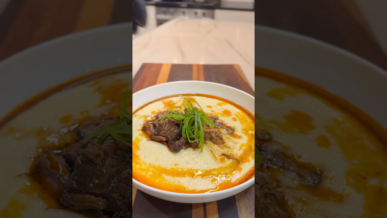The Best Gouda Grits Recipe! 🤤🔥 #food #foodie #shorts