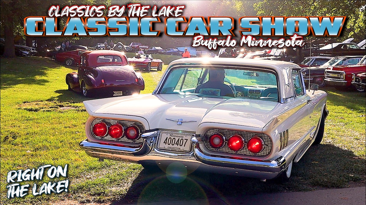 CLASSIC CAR SHOW BY A FORESTED LAKE!!! Muscle Cars! Hot Rods! Street Rods! Classic Trucks! USA