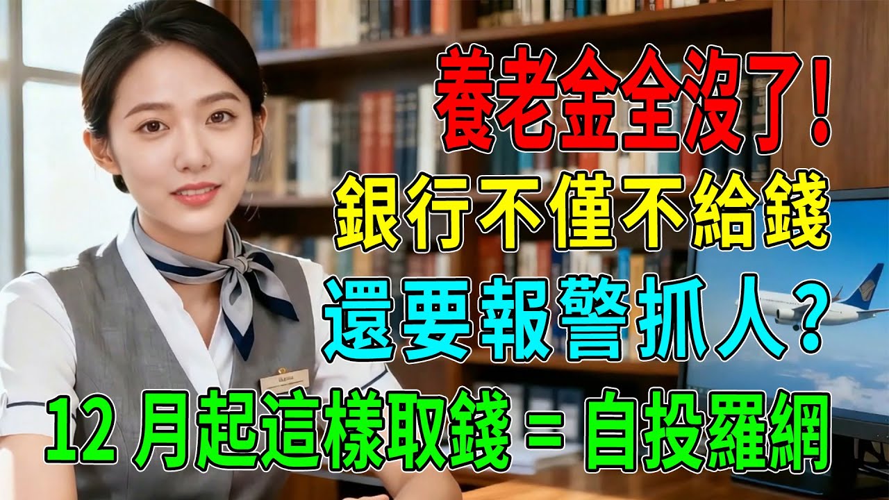 緊急預警！手裏有現金的千萬別動！12月起這樣取錢=自投羅網，養老金全沒了！ 銀行不僅不給錢，還要報警抓人？#銀行取款#反洗錢#大額現金#金稅四期#養老金#銀行新規